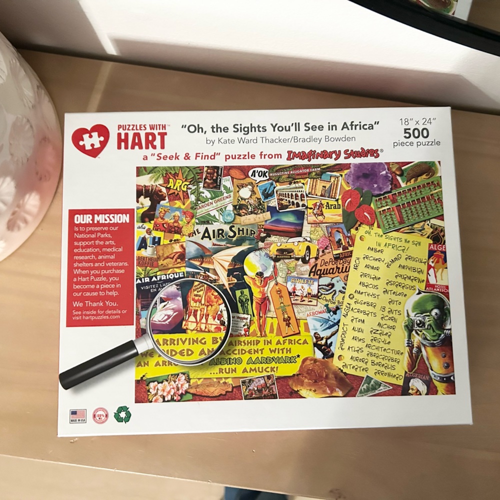 Oh, the Sights You’ll See in Africa 500-Piece Jigsaw Puzzle Hart Puzzles
